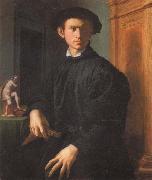 Agnolo Bronzino Portrait of a Young Man with a Lute oil